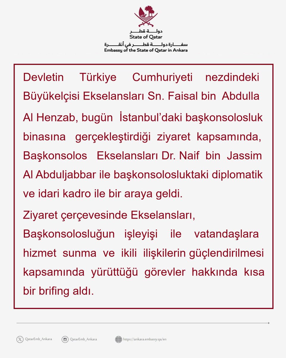 Qatar Embassy-Türkiye (@qataremb_ankara) on Twitter photo 