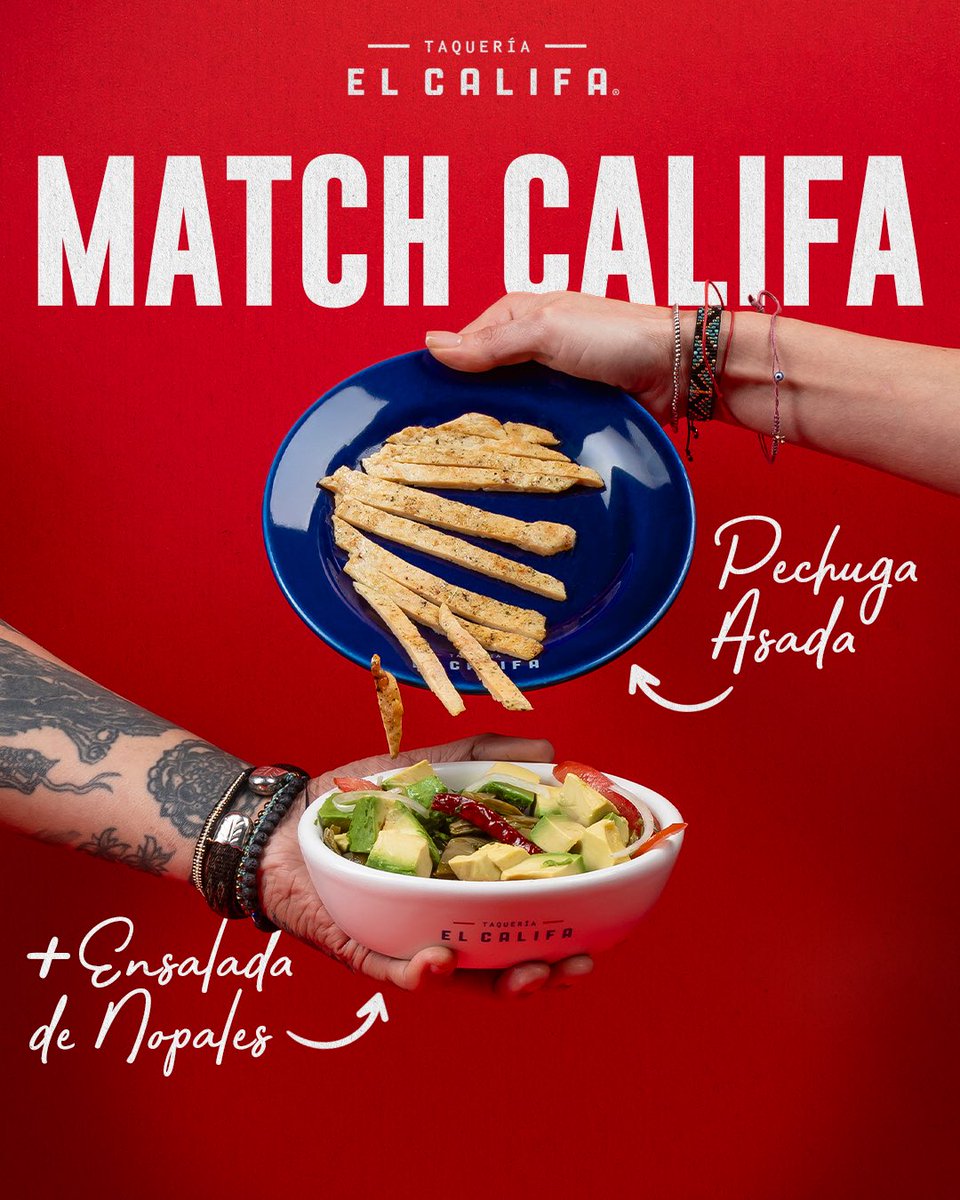 No es regla. Pero casi. 
Pechuga asada + ensalada de nopales. Pruébalos juntos y luego hablamos 😌 Tip chilango que no falla.

En febrero hay muchos matches. Pero estos sí funcionan. 💙

#ElCalifa #MatchCalifa #ConTodo #DondeIrCDMX