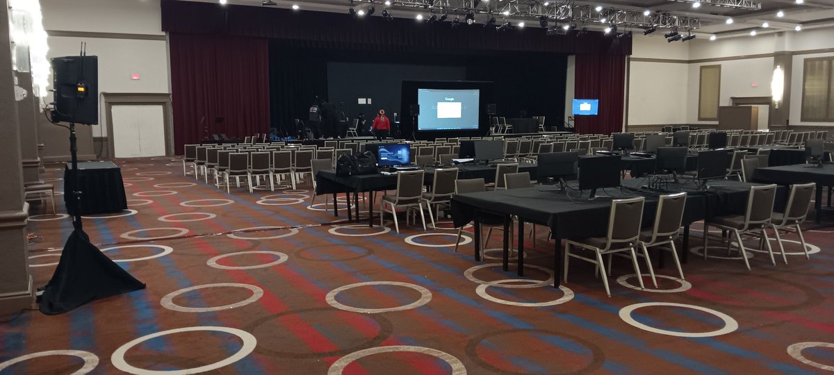 We are here setting up for EXP. Pittsburgh