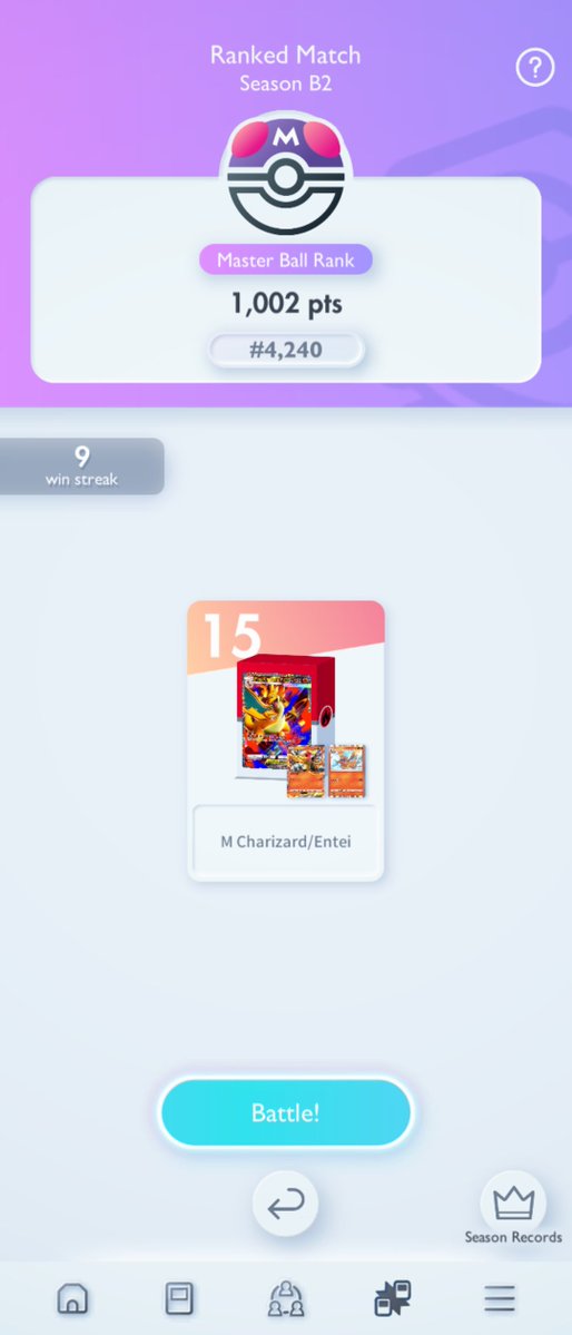 I heard that Mega Charizard can win if it’s in the lower ranks. 🔥

#PokémonTCGPocket
#RankedMatch
#ポケポケ #ランクマ