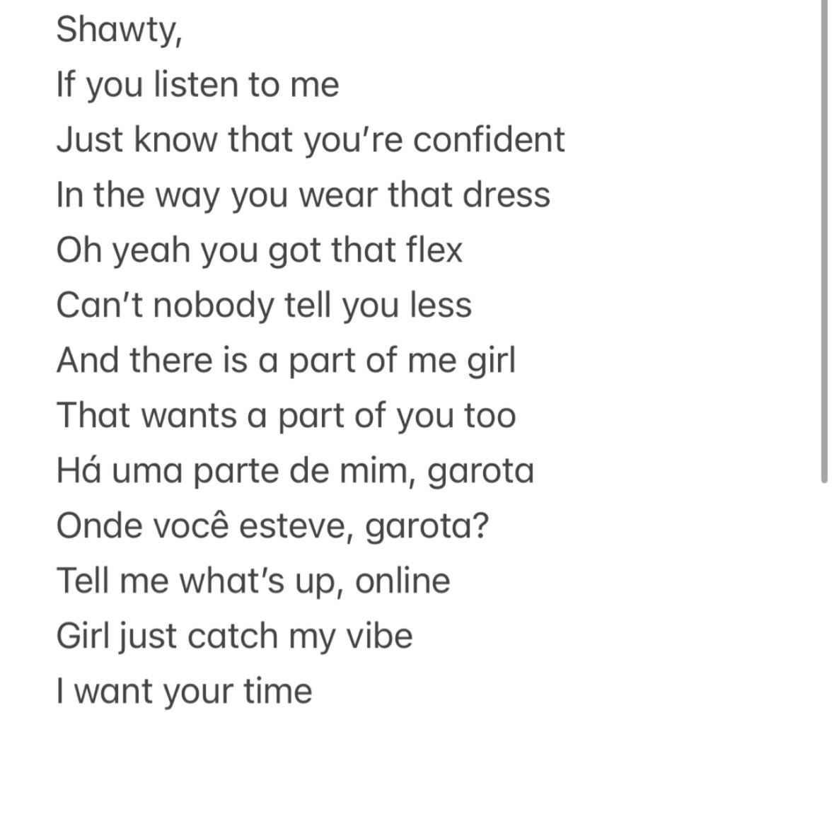 nonaisaname's tweet photo. I knew all the Portuguese lessons would pay off. #newmusic #shefine https://t.co/BoefsGTlnR