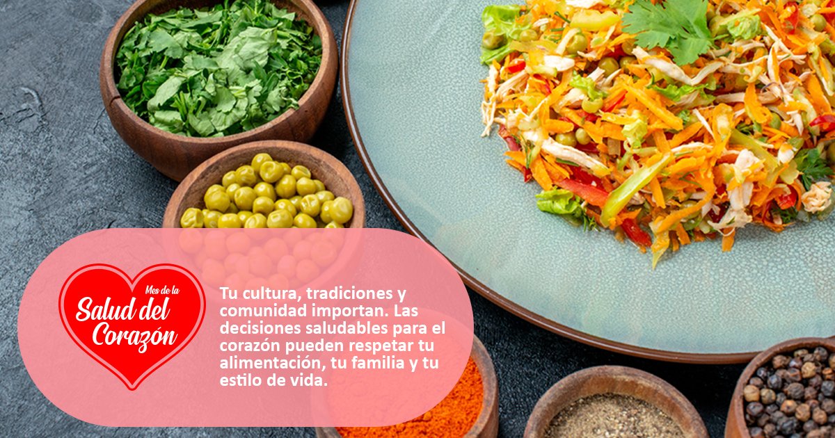 Tu cultura, tradiciones y comunidad importan. Las decisiones saludables para el corazón pueden respetar tu alimentación, tu familia y tu estilo de vida.
cdc.gov/heart-disease/… #HeartHealthMonth