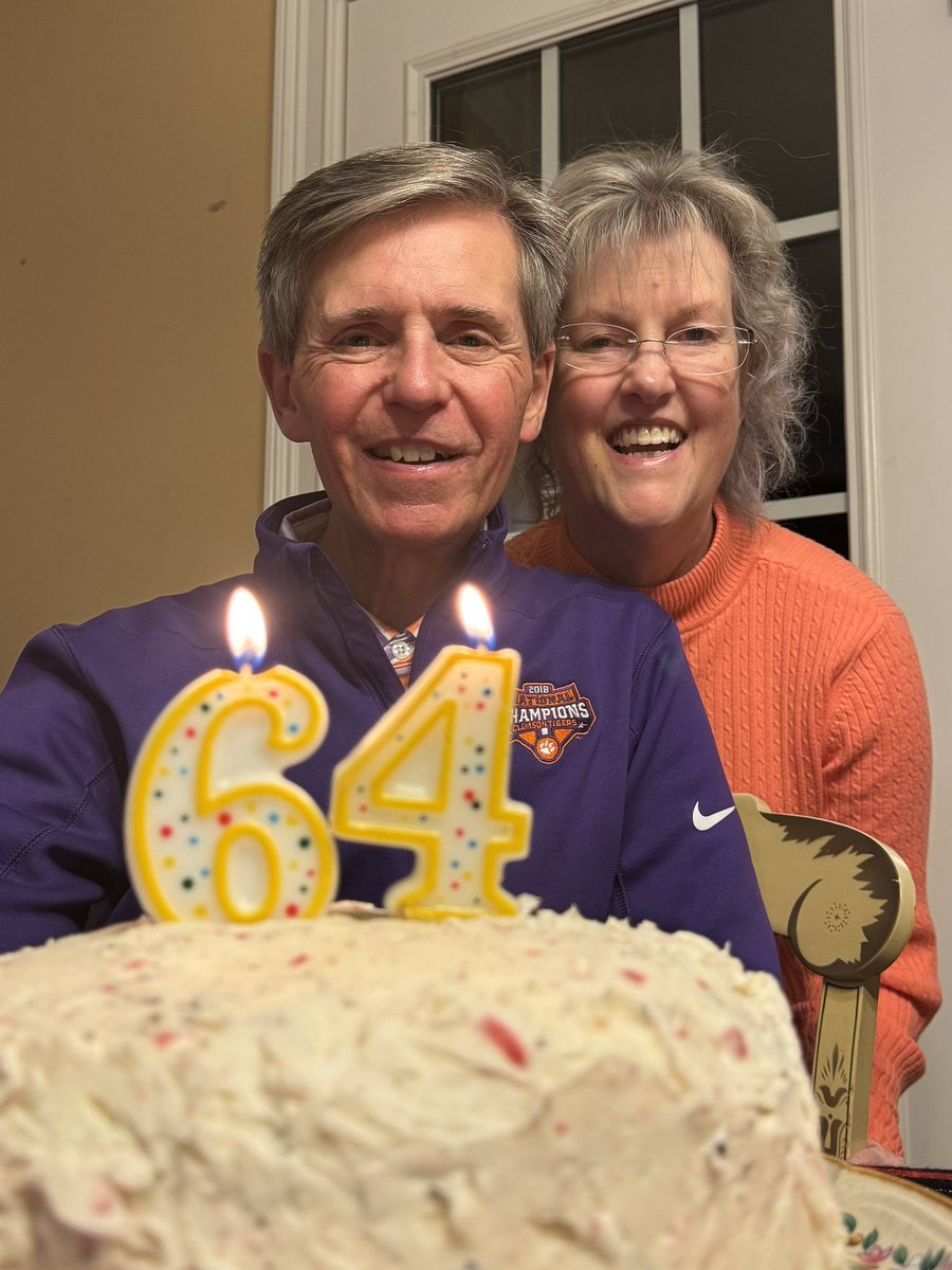 64 is the new 46! Elizabeth made my favorite. Chocolate cake with buttercream peppermint frosting.