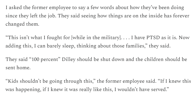 EggerDC's tweet image. A really shocking report on the conditions inside Dilley Immigration Processing Center from @Carrasquillo :

thebulwark.com/p/kids-arent-a…