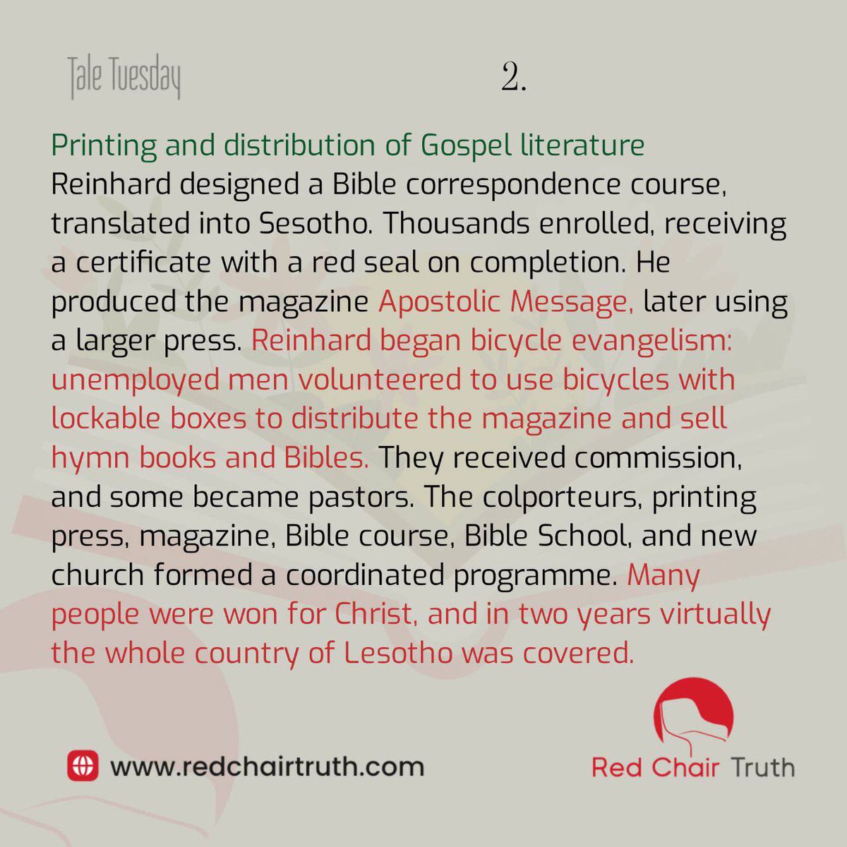 redchairtruth1's tweet image. Do you know the struggle of starting something meaningful and seeing little results? Reinhard Bonnke’s African ministry faced empty pews, heated debates, and unexpected challenges. 
Dive into his story on Red Chair Truth's Tale Tuesday.

#RedChairTruth #TaleTuesday  #RCT #ItaUdoh
