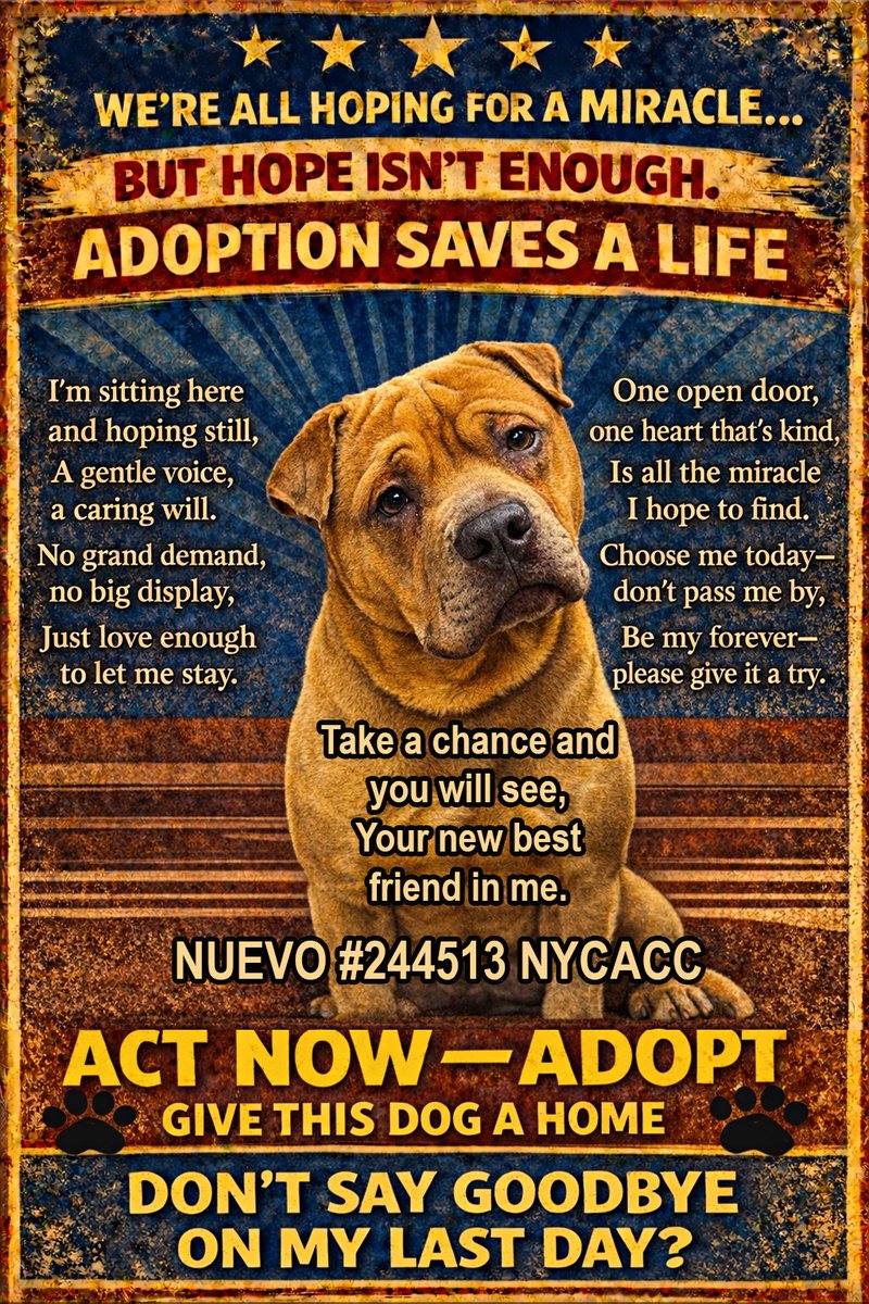 MSC1111's tweet photo. @MorgFairsdogs New York β hear their silent cries. Rescuers β we need you now. Your action is the difference between life and loss. Be their final answer. Please β step forward and save a life.
#NoBodyCame #PleaseCare #BrokenHearts #ActNow #BeTheVoice #NoOneForgotten #StepUp #BeTheirHope #rts https://t.co/sms6AHv4UF