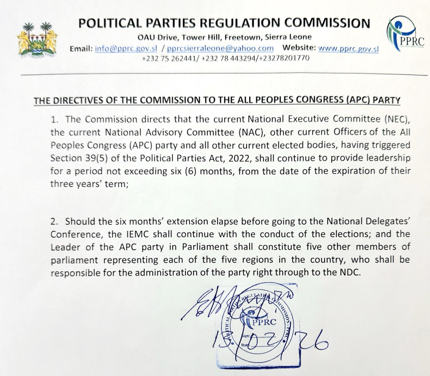Political Parties Regulation Commission tweet media