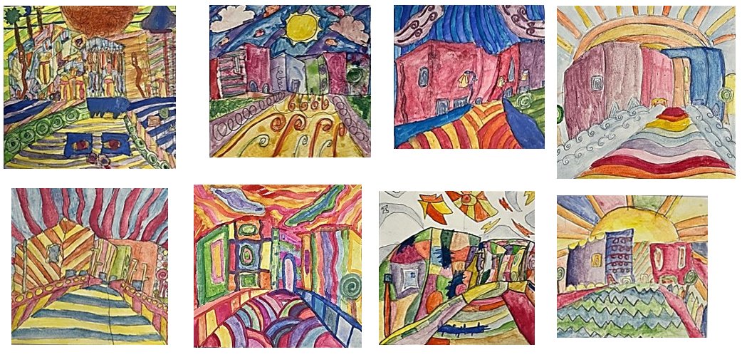 CroftonAcademy's tweet photo. 🚨Wow Work Alert! We thought you'd like to see some fantastic Art work. Y8 recreated the Hepworth Gallery in the style of Hundertwasser, while Y7 produced detailed William Morris inspired observational drawings using line, tone, colour and shape #Talent #Creativity #WeAreCrofton https://t.co/NNFlG5d8m6