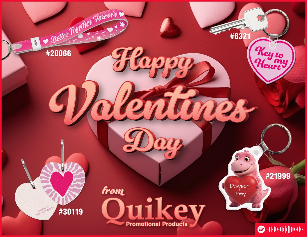 quikey's tweet photo. Roses are red, Violets are blue,
Without the right promo products… It’s harder for customers to remember you.

#Quikey #valentinesday #valentines https://t.co/EE2mdIhWyk