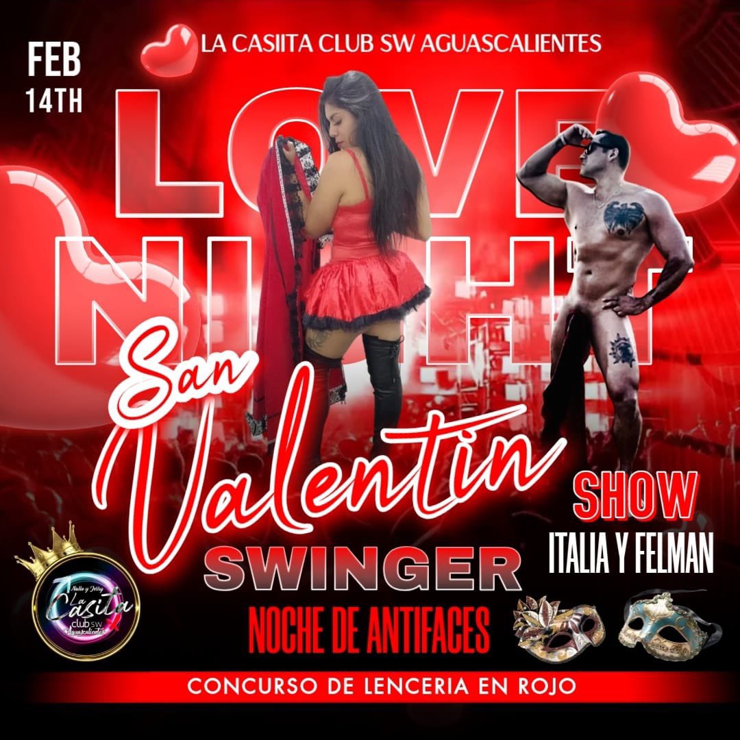 ¿A quien veremos este fin de semana? 🔥
El sábado celebraremos el cumpleaños de Diego 💘
¡Se pondrá riquísimo! 😈🤤 por supuesto con nuestros amigos <a href="/SwCasita15684/">La Casita Swinger Aguascalientes</a>  ¡no falten! ✨💖