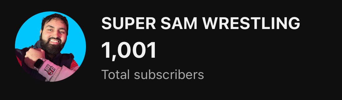 SuperSam_TV's tweet image. ONE THOUSAND SUBSCRIBERS I AM SO GRATEFUL TO EACH AND EVERY ONE OF YOU!

Alhamdulillah 🙏🏽❤️

#YouTube #NewYouTuber #YoutubeCreator