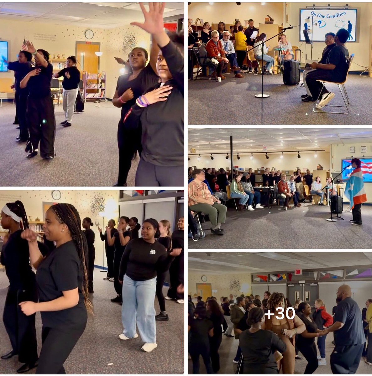 JamesNMcCrobie's tweet photo. Last evening the WMS Program for the Arts proudly invited Theatre and Dance families to our media center to enjoy Cookies and Cocoa as our students performed varieties of theatrical and dance based performances. https://t.co/EkGAwNMG9i