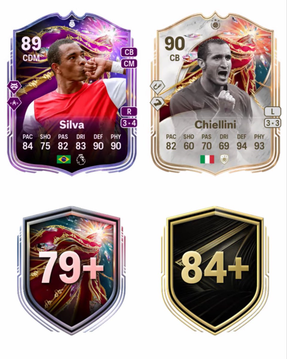 CONTENIDO DE HOY 🔥

- Knockout Royalty en sobres 💰
- Chiellini 🇮🇹 en BSC (1x83, 1x86, 3x87, 3x88, 2x89) 
- Silva 🇧🇷 en SBC (2x86, 2x87 y 1x88) 
- Mejora if 84+ 🧩 (1x84) 
- Mejora triple 79+ 🧩
- Nueva evolución ♻️ 65 K 

#EAFC26 #FUT26