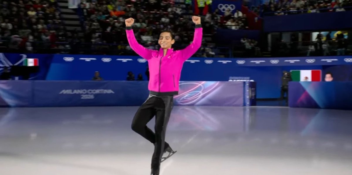 La bandera mexicana en una final olímpica invernal 🇲🇽

¡Vamos, Donovan Carrillo!