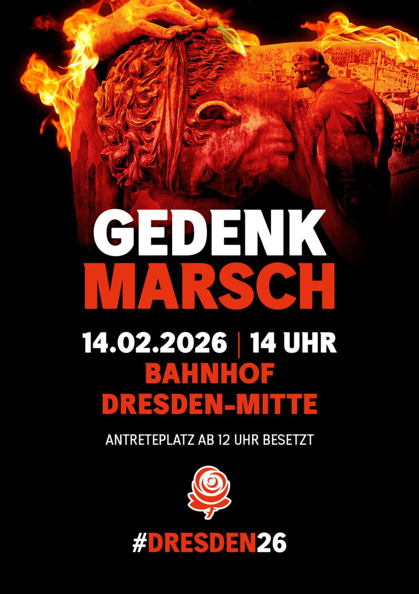 Heimat_DundME's tweet photo. Im #Schmerz vereint. 🏴

Die Toten rufen UNS zur #Pflicht. 
Am 14.#Februar ALLE auf nach #Dresden26.

#Tot sind nur jene, die vergessen werden!🕯

#Informationen: https://t.co/BzgG0Kb22h

#Trauermarsch #dd1402 #Gedenken #Bombenholocaust #Gedenktag #Bombenterror #DieHeimat #JN #NW https://t.co/JU5hX7QCJl