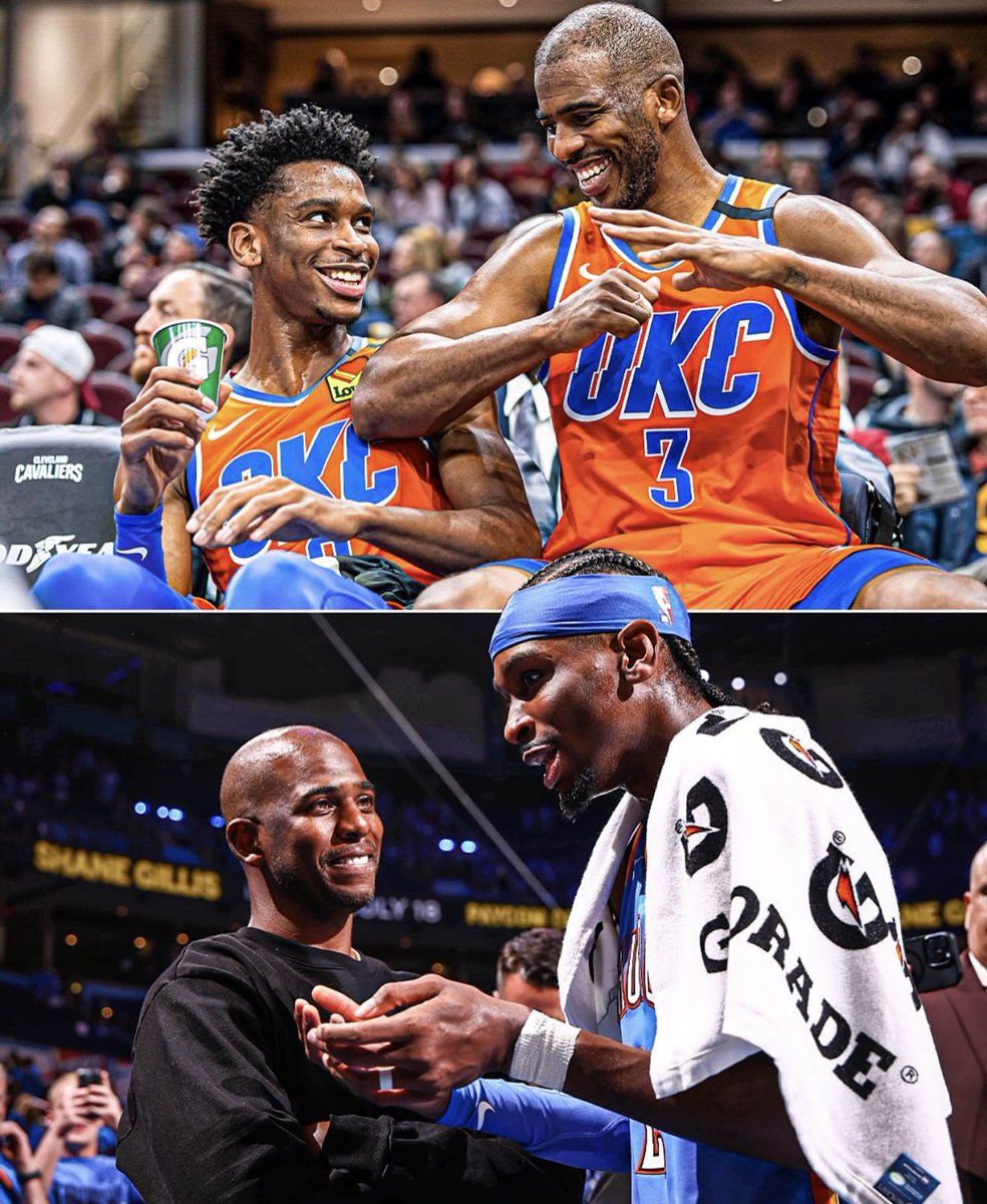 Chris Paul’s impact can’t be understated. 

Traded to the Thunder, bought in, and mentored a young SGA… look how that turned out.

The definition of moving the game forward.