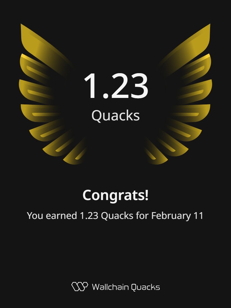 Just earned 1.23 Quacks on <a href="/wallchain/">Wallchain Quacks</a> in one day 🦆 spreading the word about <a href="/idOS_network/">idOS</a> because digital identity shouldn’t be scattered across logins, databases, and third-party gatekeepers. 

It should be something you own, control, and carry with you..

Turn insights into