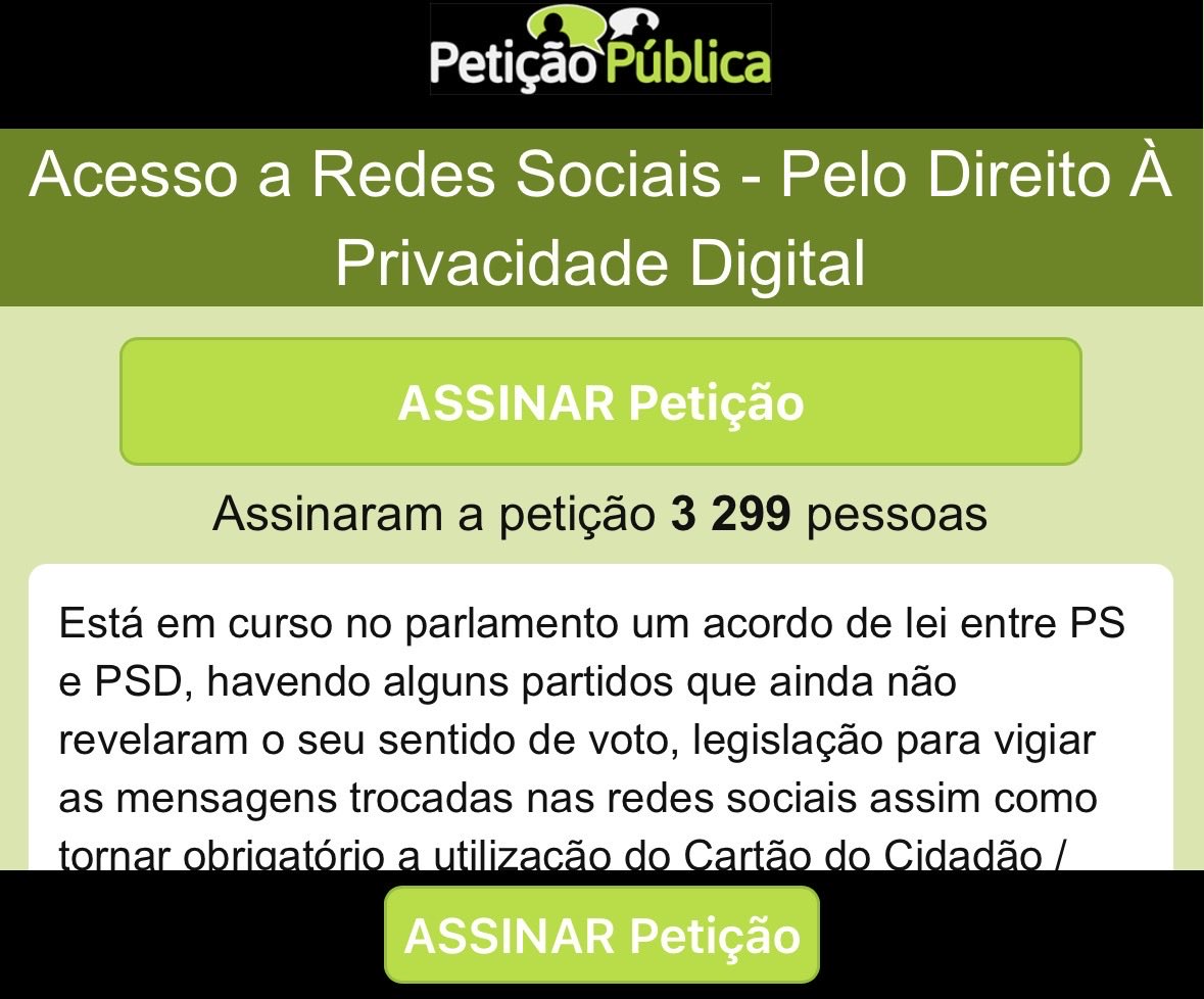 Não deixem a censura vencer!
Assinem!

peticaopublica.com/mobile/pview.a…