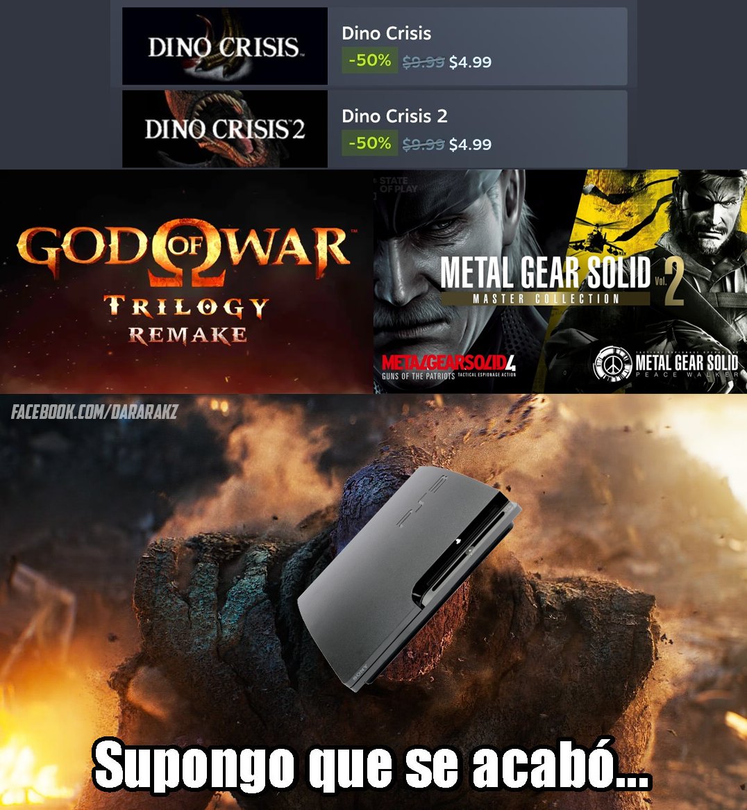 Adiós, PS3. Ahora solo vales para Mega Man Legends y LSD: Dream Emulator. 👋

#Playstation #StateofPlay #GodOfWar #PS3 #Playstation5 #LSDDreamEmulator