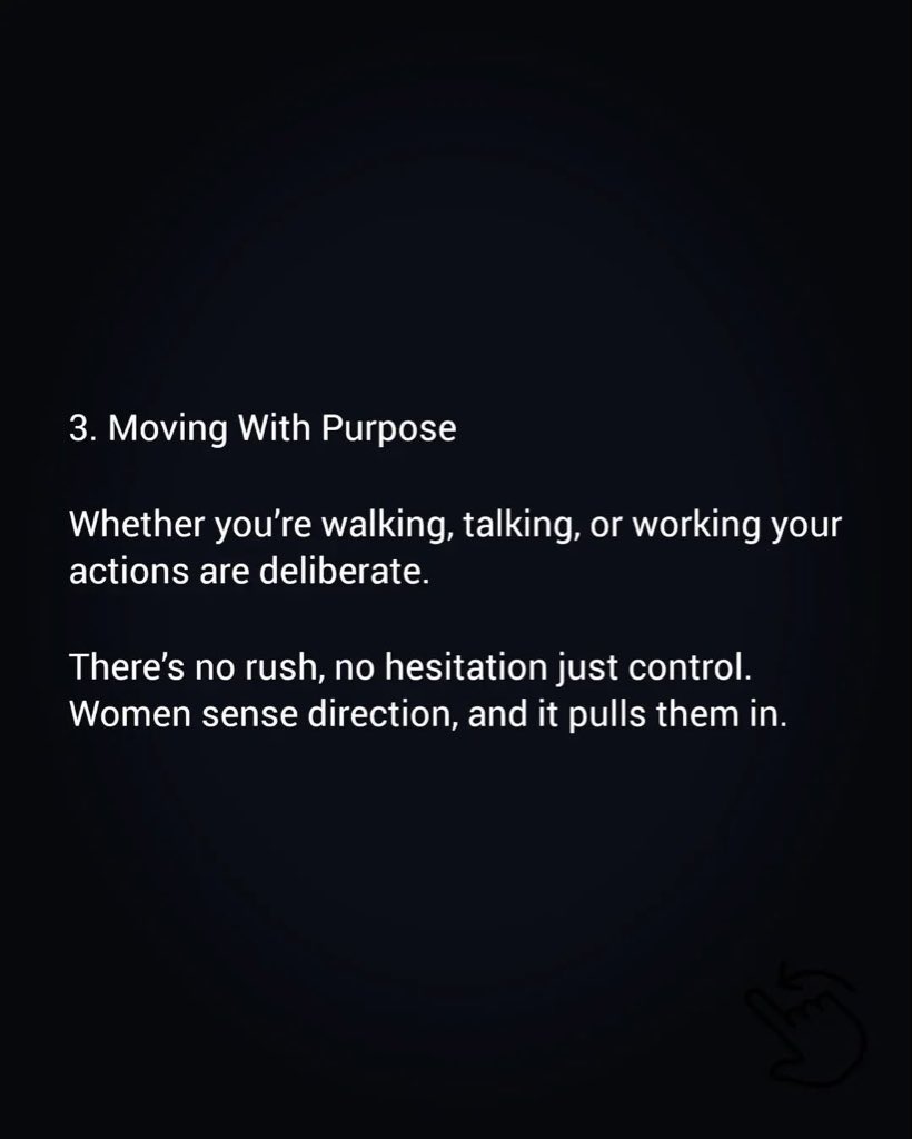 1. Calm Under Pressure.

2. Speak Less. Mean More.

3. Move With Purpose.