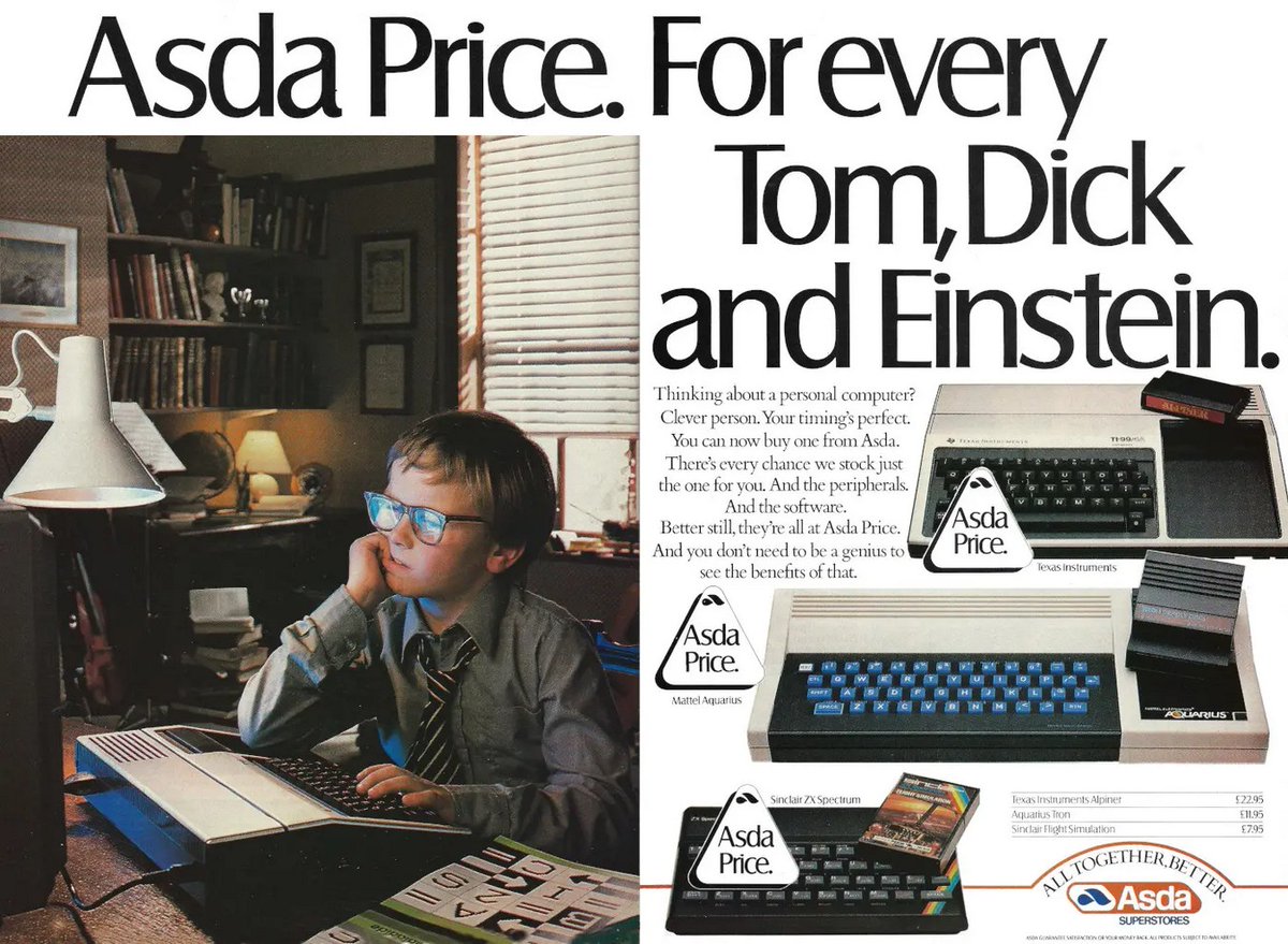 KevinToms's tweet image. The "Asda price" on 80's computers and games? Now that's a throwback 😁

#KevinToms #FootballManager #Asda #RetroComputers #HomeComputers #Microcomputers #80sComputers #PersonalComputer #RetroPC #UKComputers #UKRetro