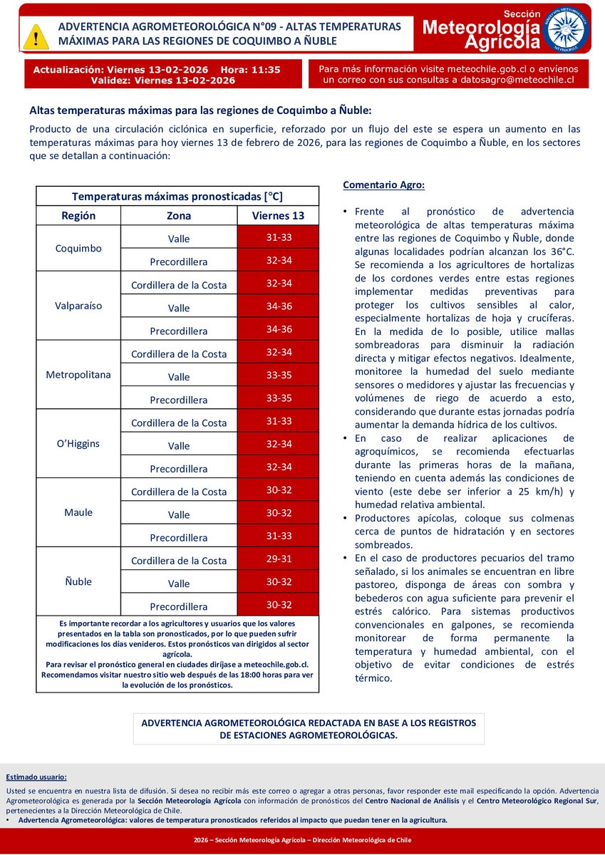 MeteoChile tweet media