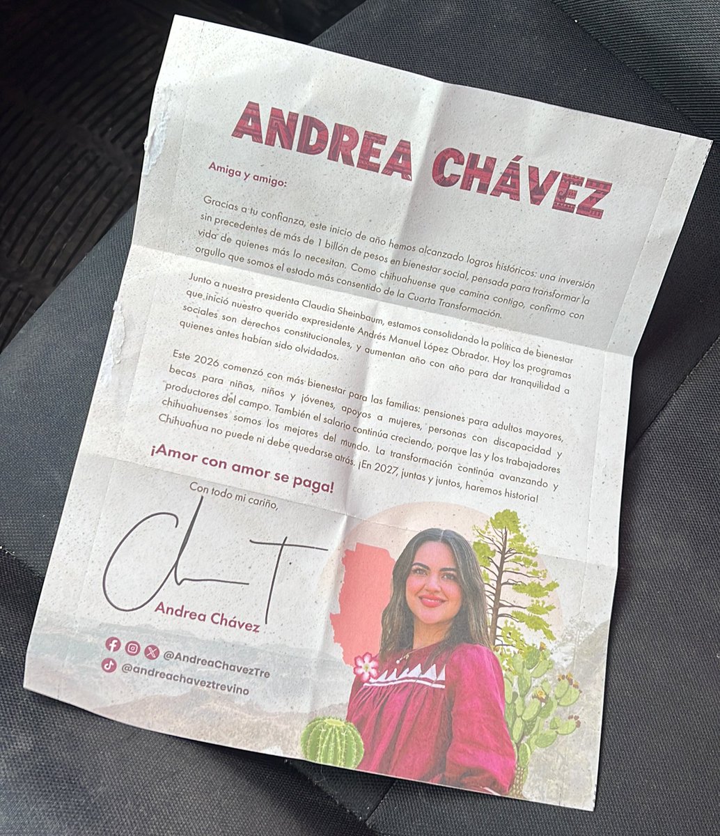 lohm94's tweet photo. Cuánto dinero se va en la campaña anticipada de @AndreaChavezTre ? Me dejaron esta mamada en mi casita https://t.co/gXt0bKivnr