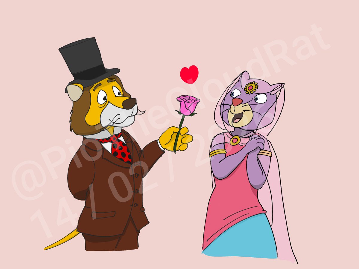 Happy Valentine's Day everyone!

#ValentinesDay2026 #WillyFog #Romy #AroundtheWorldwithWillyFog #LaVueltaalMundodeWillyFog
#art #fanart #digitalart #cartoonart #furryartwork
