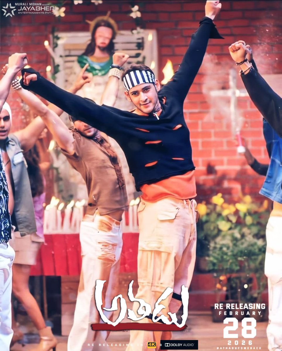 #Athadu4K On 28th Feb 2026 ❤️

#MaheshBabu #Varanasi #Sudarshan35mm