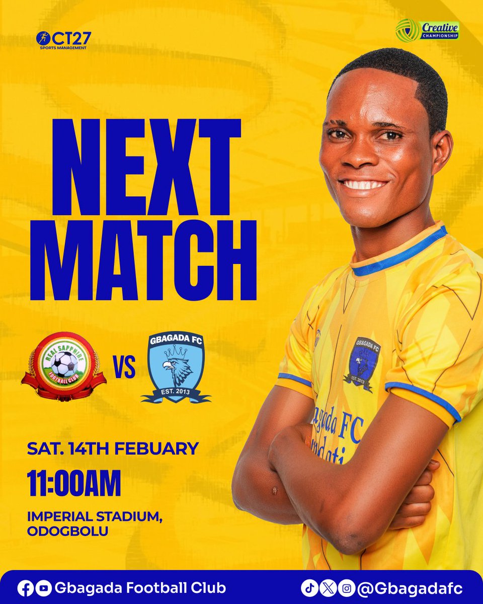 gbagadafc's tweet photo. Back to the league action. 🔄
#RESGBA | #TCCLEAGUE26 https://t.co/lCWTgknhTi