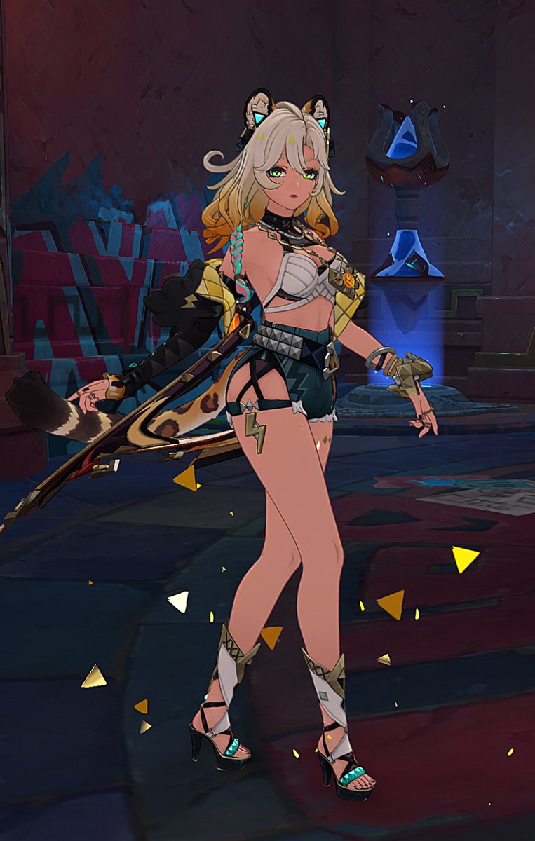 brokuroos's tweet image. why are yall lying upon xilonen's name how is this not gorgeous excuse me