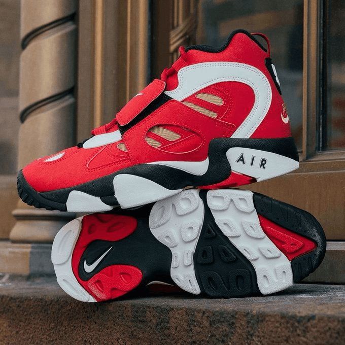 deion sanders shoes red and black