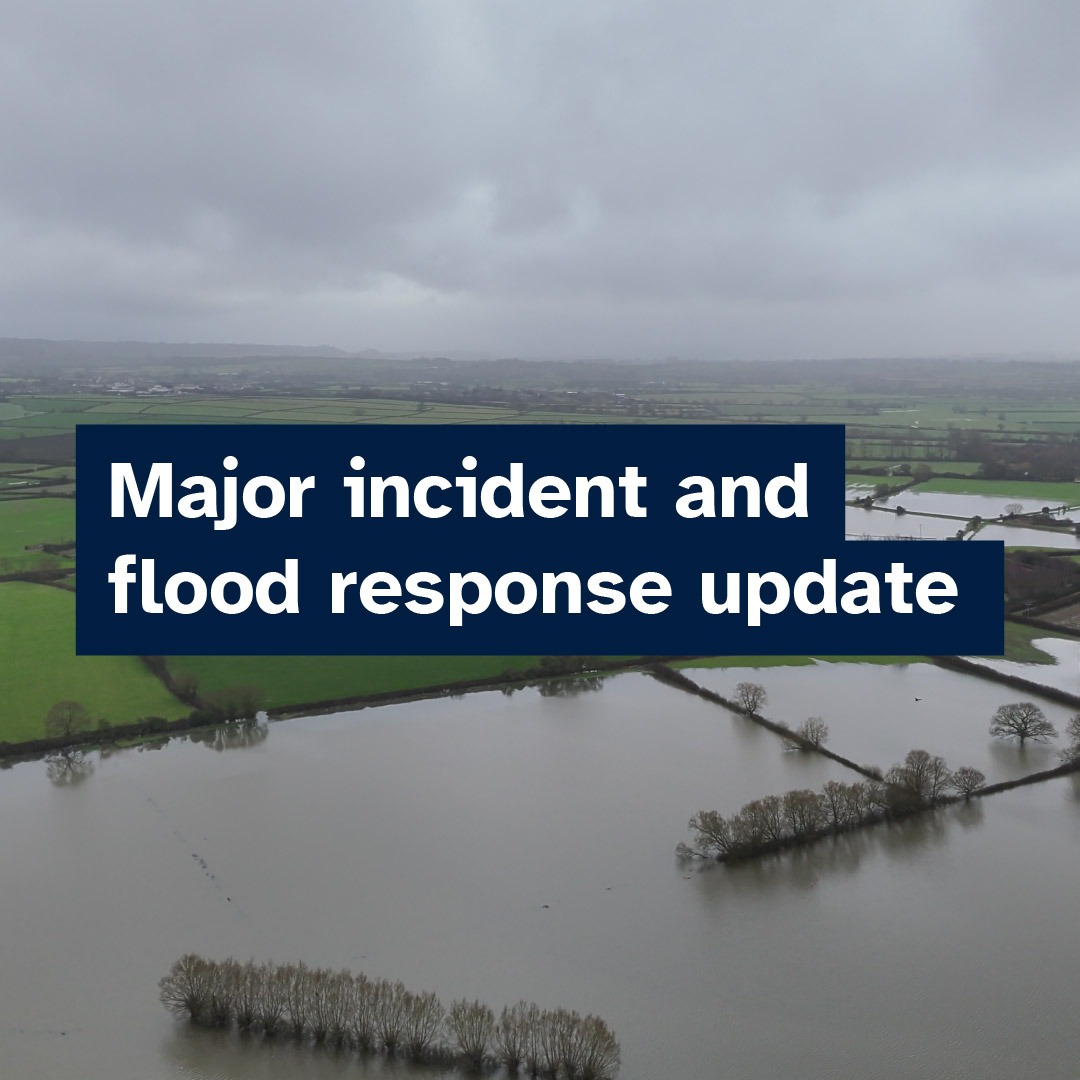 SomersetCouncil's tweet photo. Here is today’s update (Friday 13 February) on the major incident and the flood response. https://t.co/mKKyXawgTF
@EnvAgencySW @ASPolice @DSFireUpdates
@NHSSW @NHSSomerset https://t.co/fJNUZNgnvE