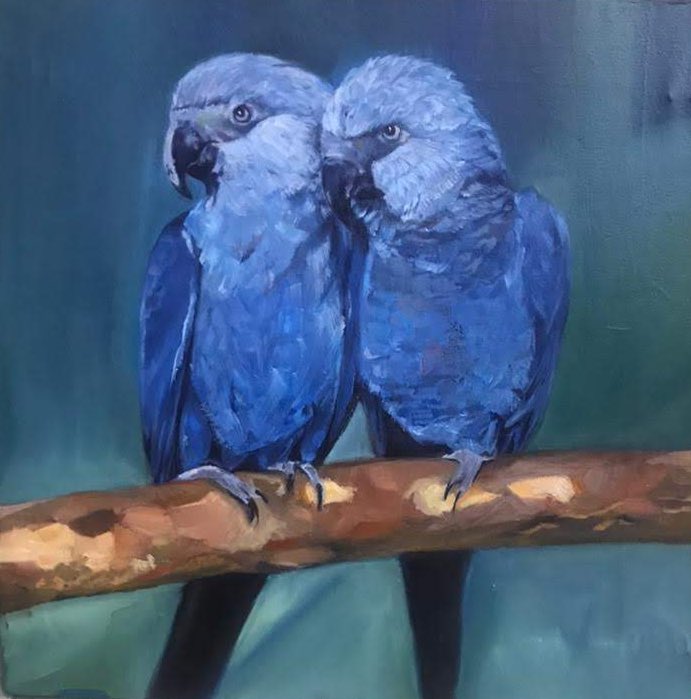 Lukeson_Godiya's tweet image. Well…. How about my first oil painting