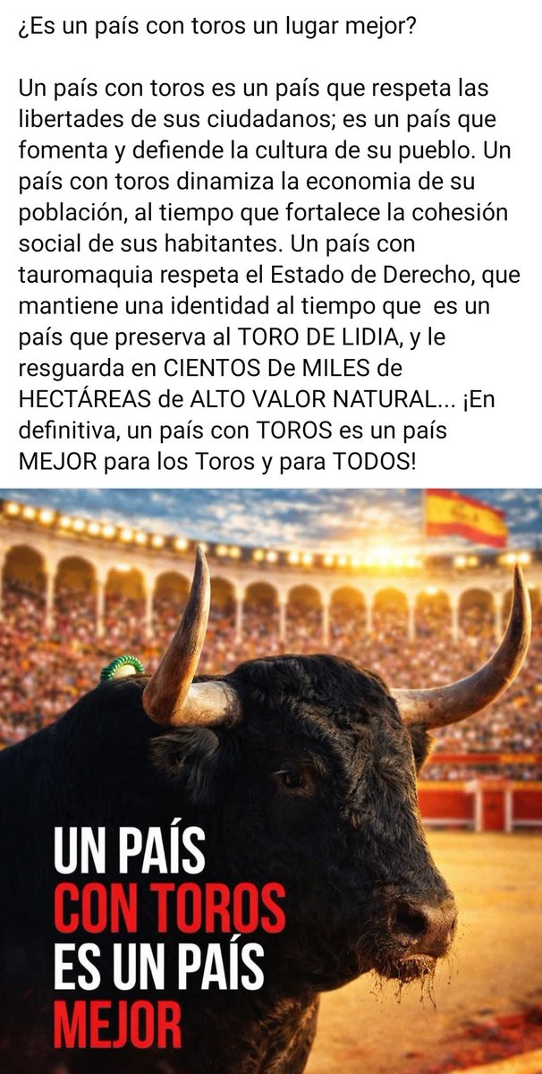 ¡Un país con toros es un país mejor!
