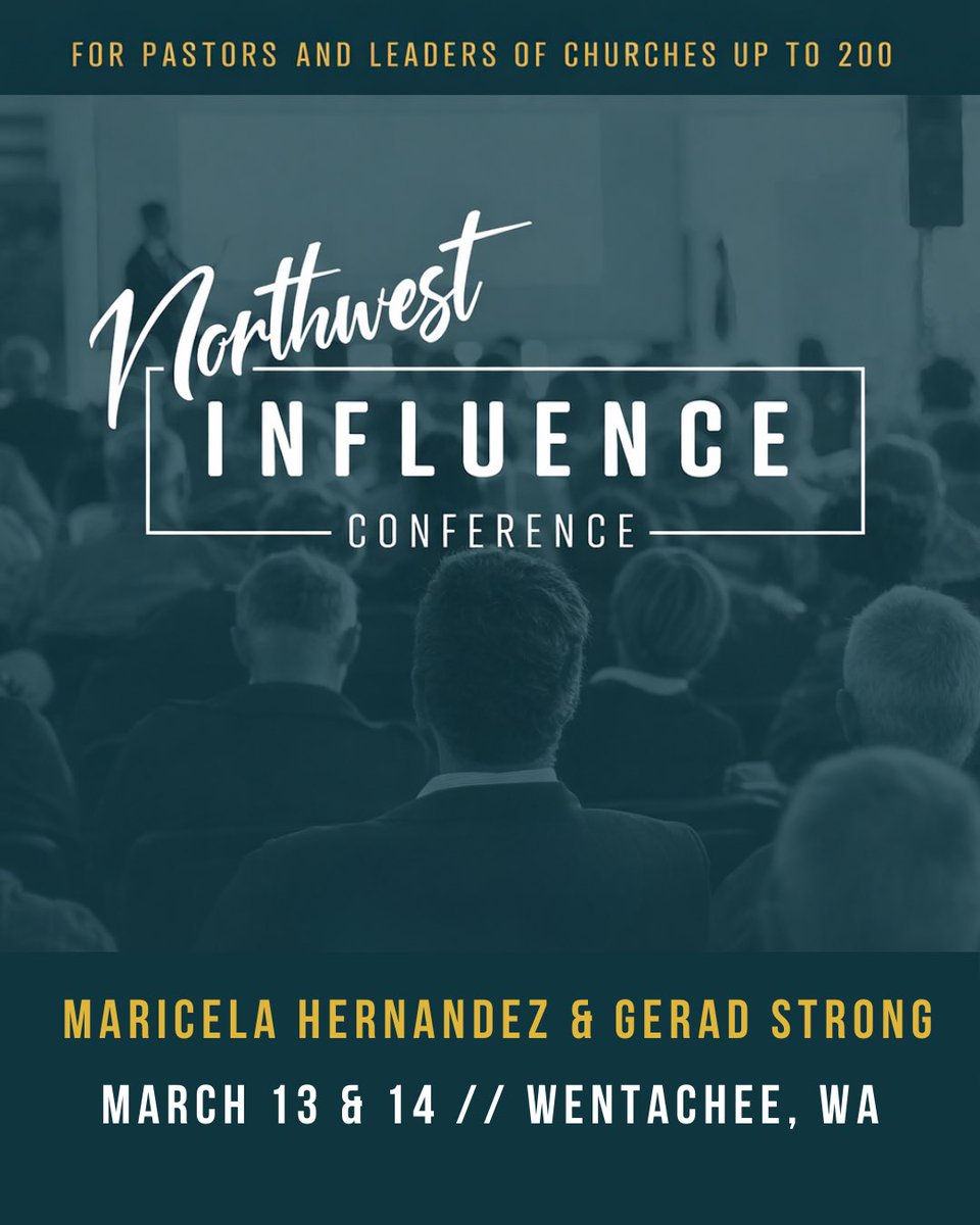 NW Influence Conference is 4 weeks away! All pastors, spouses, and ministry leaders in churches up to 200 in weekend attendance are invited to come and get away for a weekend of refreshment, encouragement, and inspiration. We’ll see you there!
nwministry.com/Events/NW-Infl…
