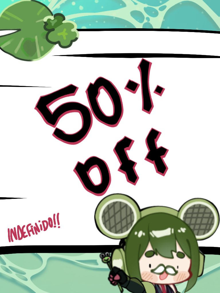 Por tiempo indefinido (hasta que me recupere) estara todo en un 50% de descuento!
El precio fijo y sin fee!!
Cualquier duda contactame en mis dm!!
Perdon y gracias!!