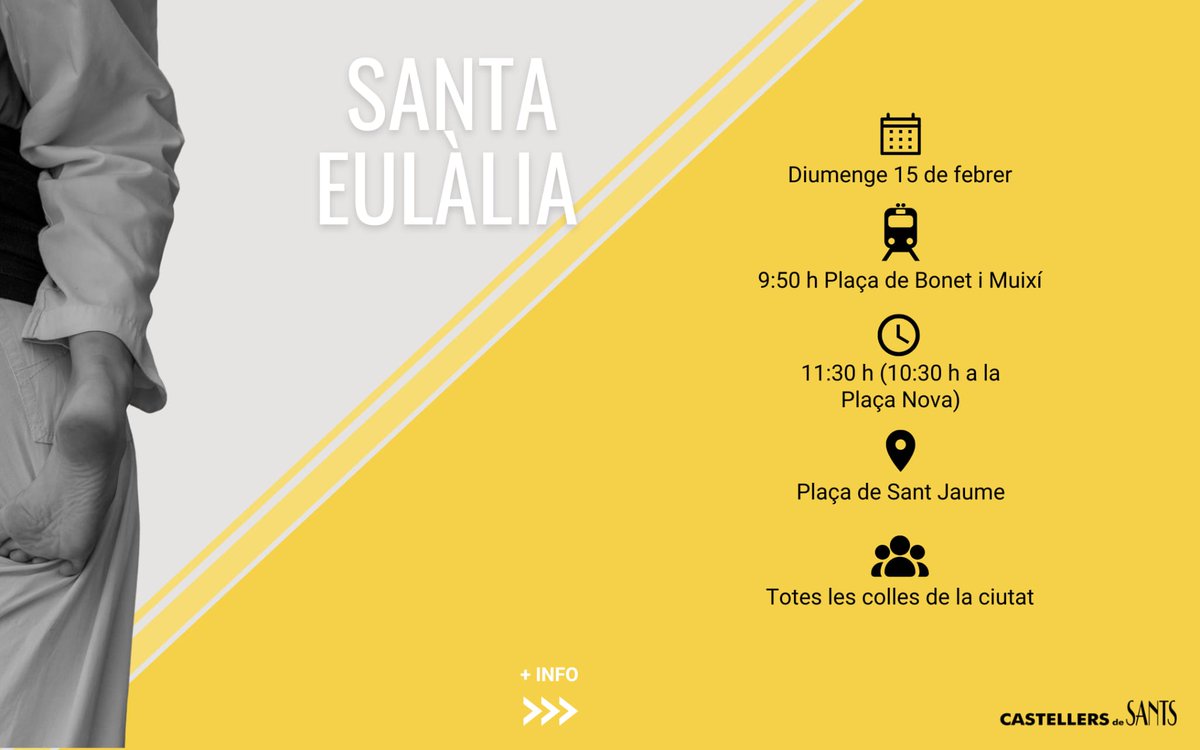 borinots's tweet photo. Aquest diumenge tornem amb la primera actuació de l'any. 

L'actuació començarà a les 11:30 h a la plaça de Sant Jaume, serà amb rondes a l'antiga i durarà una hora i mitja. #castells https://t.co/xgMhPWuyDi