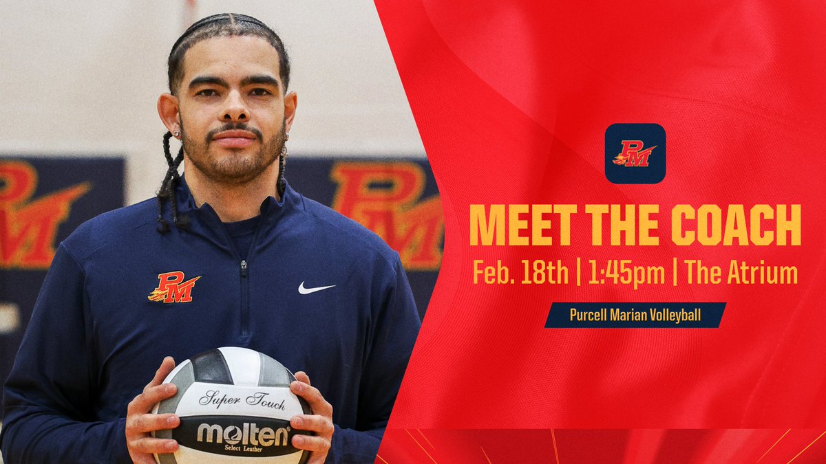 PMCavsGVB's tweet photo. ATTENTION STUDENT ATHLETES 🏐 Come and meet our new volleyball coach on Wednesday, February 18th at 1:45pm in the atrium!

#Together | #YEAHRED https://t.co/fFjpHKPoNI