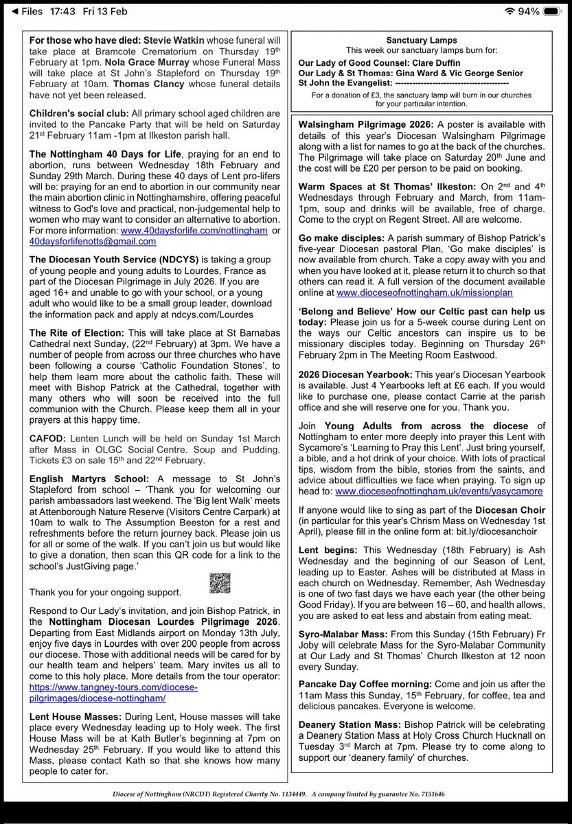 Our Lady and the Beauvale Martyrs. tweet media