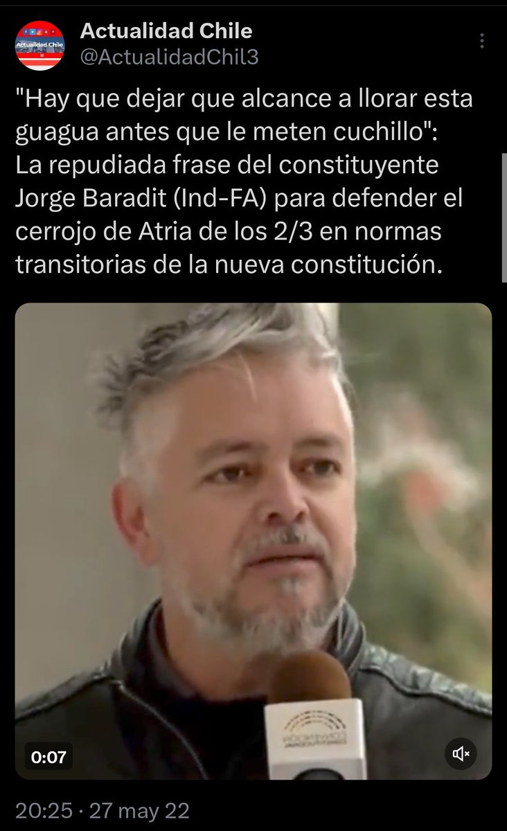 <a href="/ClaudioCrespoG/">CLAUDIO CRESPO</a> <a href="/baradit/">Jorge Baradit Morales</a> Baradit es un  tipo muy perturbado, degenerado, asqueroso y psicópata, debería estar en constante vigilancia... 🤔