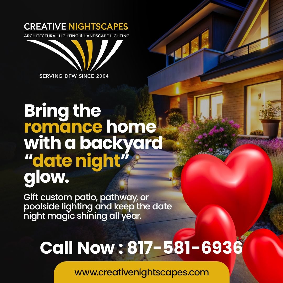 Make “date night at home” feel extra special. Gift custom outdoor lighting (paths, patio, landscape) + ask about maintenance to keep it shining.
#ValentinesDay #OutdoorLighting #LandscapeLighting #OutdoorLiving