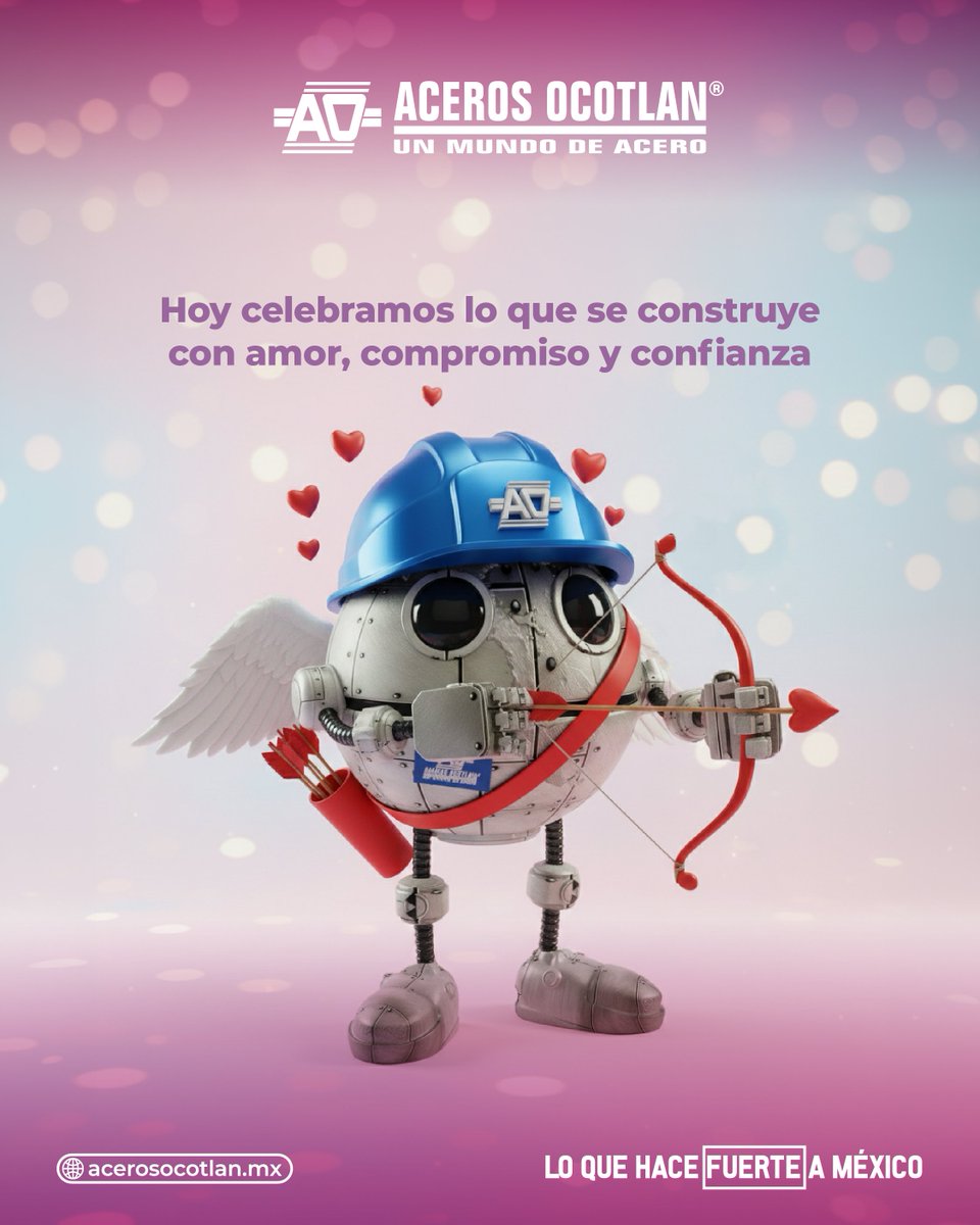 Hoy celebramos lo que se construye con amor, compromiso y confianza. 💕🏗️
Feliz Día de San Valentín 💖
Que cada proyecto y cada relación esté hecha para durar. 💪✨

❤️🔩🏗️
#DíaDeSanValentín #ConstruidoConAmor #HechoParaDurar #AcerosOcotlán #AmorQueResiste #FuerzaYConfianza