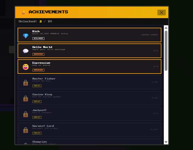 WorldPixelSol's tweet photo. We just added 3 new features

Teleport - Move anywhere you want to stay 

Achievements - Win prizes as you progress Quests 

Complete challenges for rewards https://t.co/7TNn7ZRujC