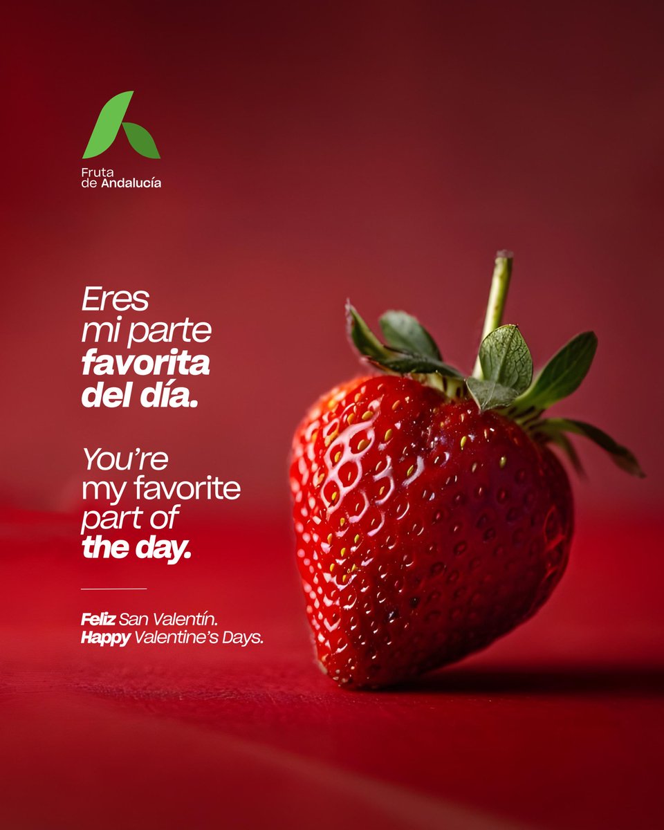 💚 Para todas las personas que tienen su parte favorita del día. 

♥️♥️ Feliz celebración de San Valentín. 
FRUTA DE ANDALUCÍA