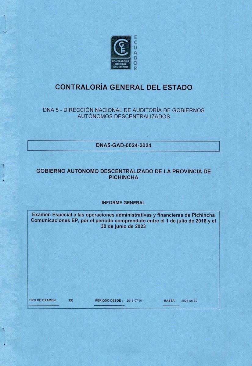 Sobre Radio Pichincha ya existe un examen especial de Contraloría. RESUMEN: 

- Se identificaron pagos por valores superiores a los pactados, contratación de personal que no cumplía con el perfil académico requerido, uso de partidas presupuestarias incorrectas y falta de procesos
