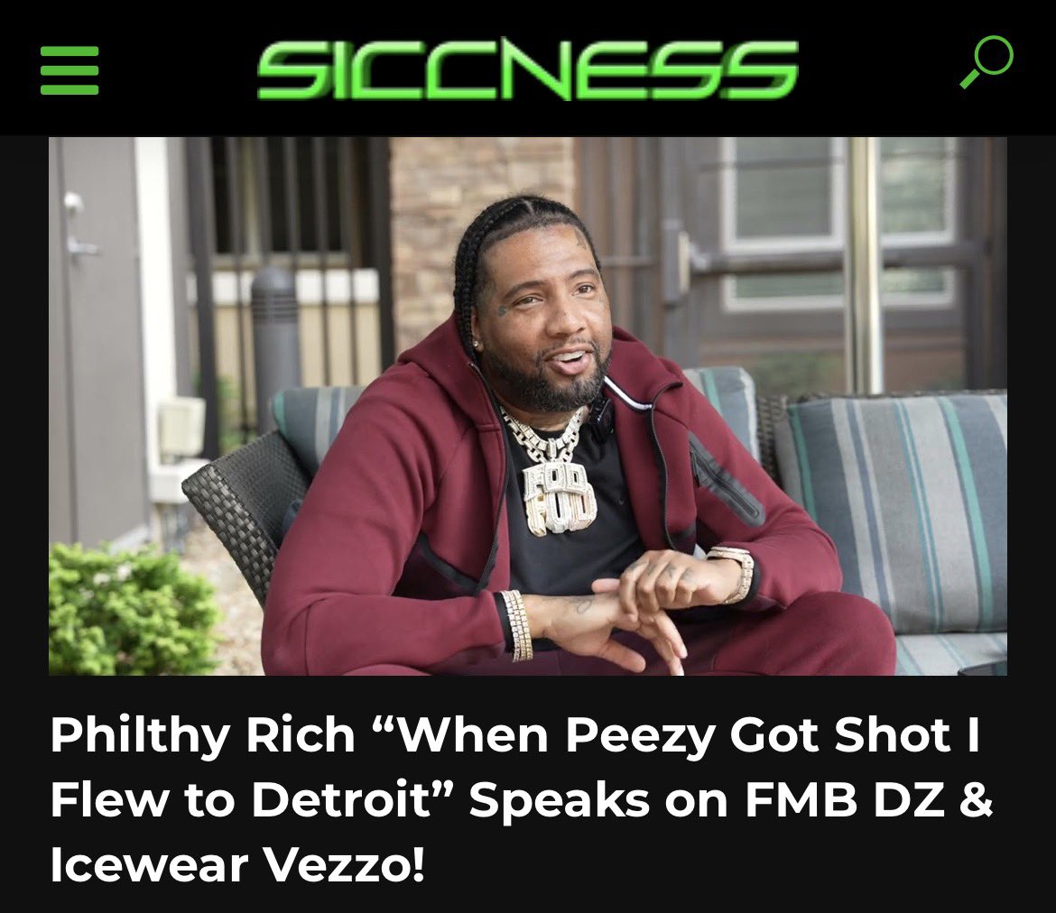 Philthy Rich “When Peezy Got Shot I Flew to Detroit” Speaks on FMB DZ &amp; Icewear Vezzo! siccness.net/wp/philthy-ric…