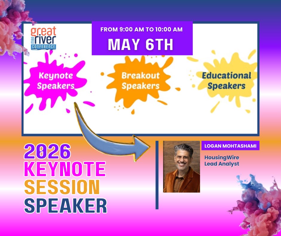 MBAofMissouri's tweet photo. 🎨Read about one of this year's GRC Keynote Speakers, Logan Mohtashami, at https://t.co/pZ6z0CaoIC

🔗Register for GRC at this link: https://t.co/VxkTbFE71Q

#GRC26 #MortgageBanking #Missouri #Tennessee #ContinuedEducation #Registration #Course #May #Informative #KeynoteSpeaker https://t.co/uwZoYcBDij