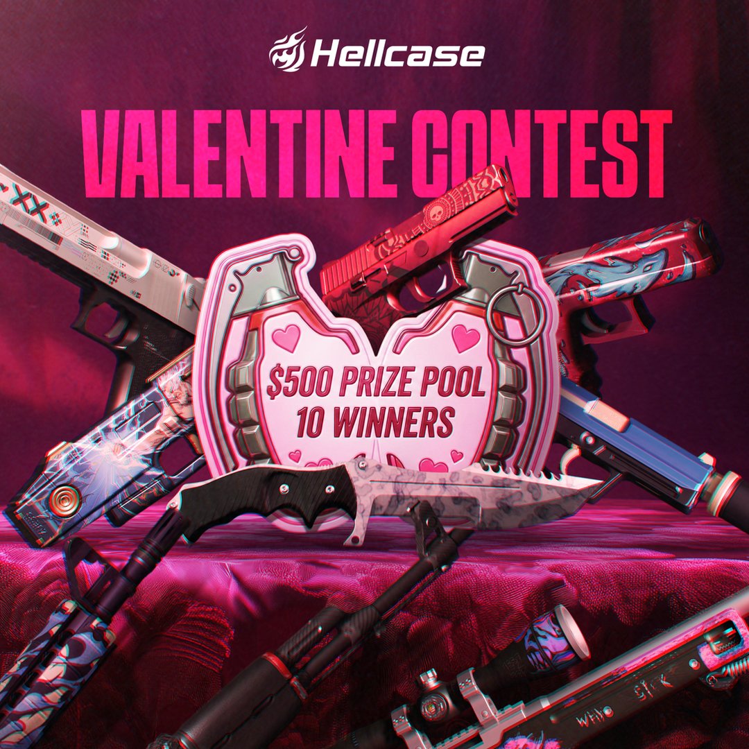💘 HELLCASE VALENTINE'S CONTEST!

Ready for a creative challenge, Hellcaser? This year, we’re ditching the boring cards for something more... legendary. ⚔️✨

Your Mission: Create a unique Valentine's Card inspired by CS2.
Requirement: Your design MUST include the Hellcase Logo