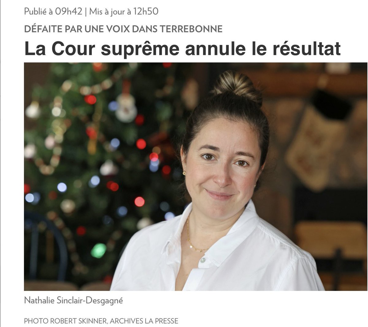 FrancineLabre17's tweet image. La Presse, 13 février 2026

Une élection partielle devra donc être déclenchée.
Justice! 
Bravo!
